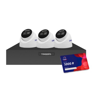 TRASSIR TR-Lite 1106 + TR-Lite L2S5 + Cloud 3000 Комплект видеонаблюдения
